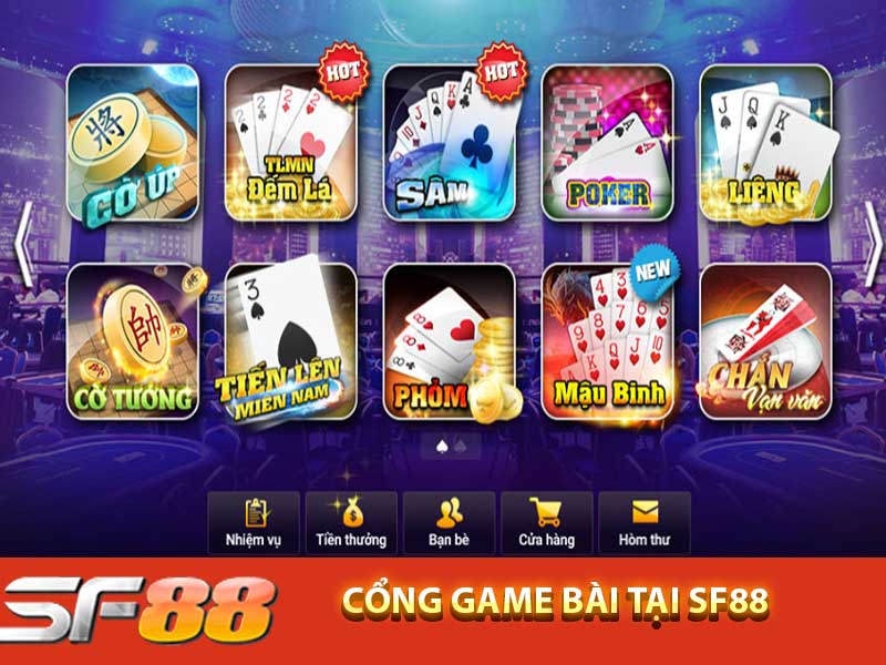 sf88- cổng game bài